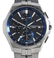 CASIO OCEANUS Manta OCW-S5000-1AJF Tough Solar Black Dial Titanium Men's Watch