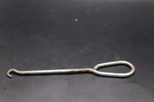 Primitive Old 1900's Steel 5" Long Shoe Button Hook Antique Boot Fastener Tool