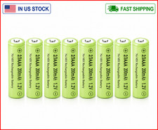 8 Pack 1.2V Ni-MH 2/3AAA 200mAh Rechargeable Batteries for Solar Lights Short...
