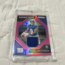 2024 Panini Prizm Rookie Gear Pink Prizm Malik Nabers #RG-MNS New York Giants