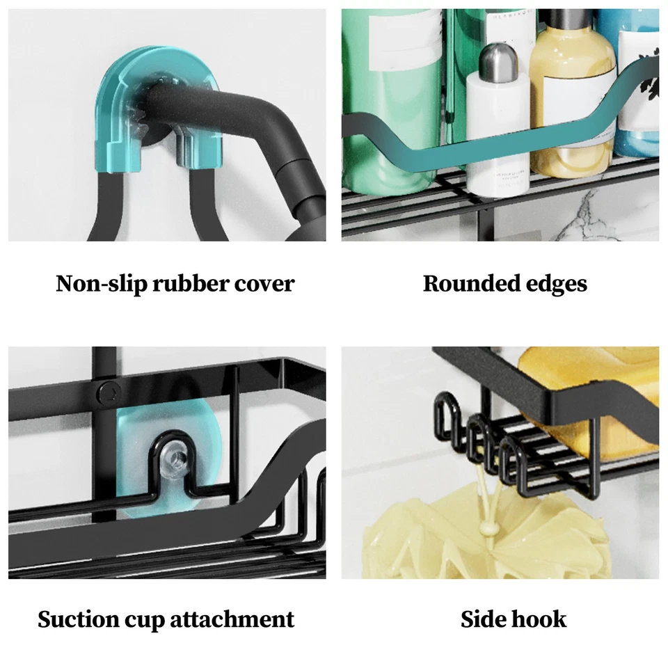 3-уровневые полки для душа организация душа с присоской без сверления - Изображение 4 из 4