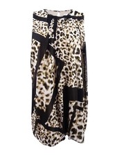Calvin Klein Women's Plus Size Animal-Print Dress