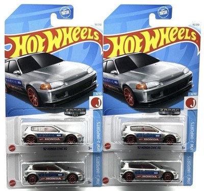 2024 Hot Wheels ZAMAC '92 Honda Civic EG J-Imports 95/250 LOT OF 4