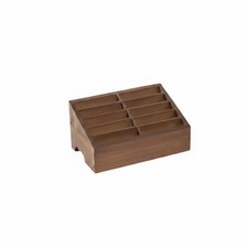 Boîte Rangement Téléphone Bois Surface Lisse Organisateur Téléphone Bois