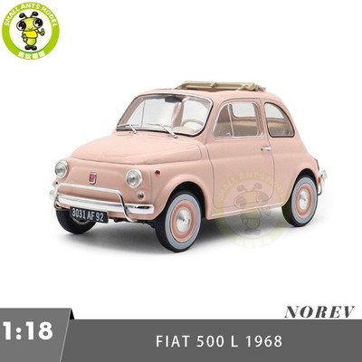 1/18 Fiat 500 L 1968 Norev 187774 Pink Birth Pack Diecast Model