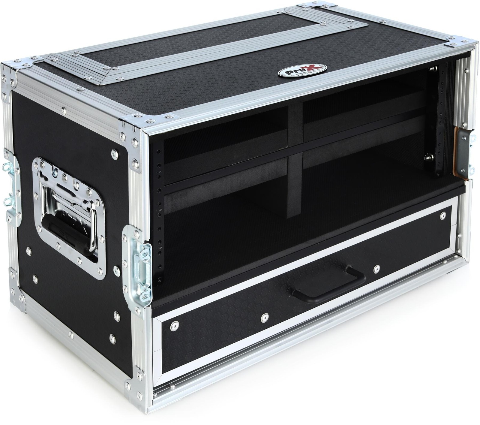 ProX 4U ATA Rack Flight Case with Pull-Out Drawer for Secure Storage