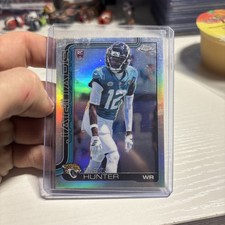 2025 Topps Chrome Football NFL Travis Hunter Rookie Refractor (RC) #332