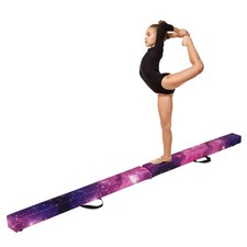 7FT Folding Gymnastic Beam Portable Floor Balance Beam w/Handles for Gymnasts