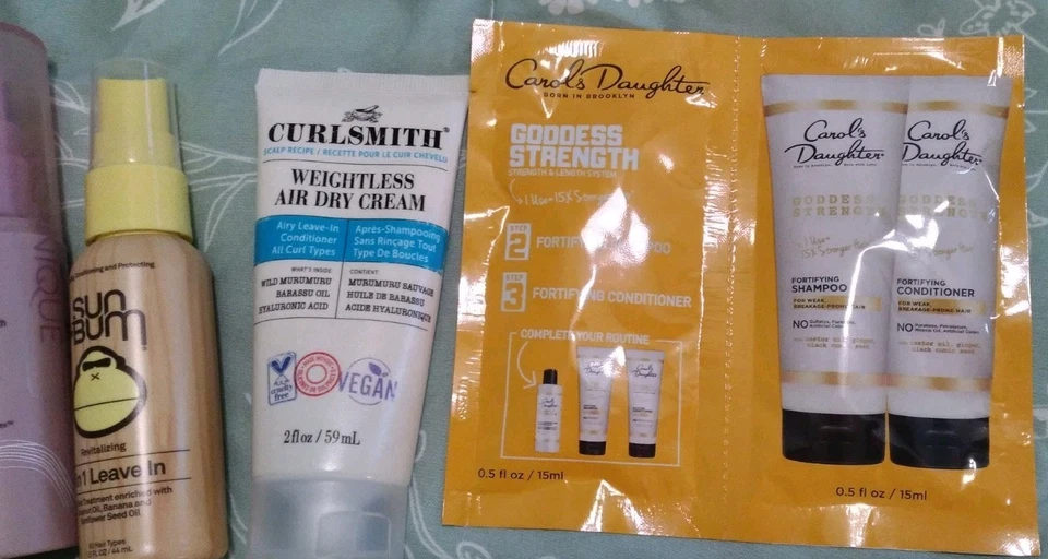 Lote de 12 productos de diseño para el cuidado del cabello tamaño de viaje con bolsa de cosméticos conjunto de regalo NUEVO Foto 3 de 4