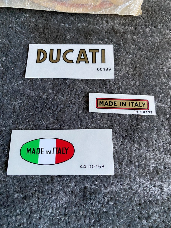 Оригинальный комплект прокладок и наклеек для скремблера Ducati 1960-х годов от оригинального производителя 175-350 куб. см - Изображение 4 из 4