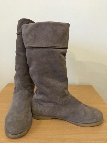 Women Fratelli Rossetti Boots Grey Suede 36