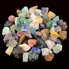 3.6Lbs Bulk Natural Rocks for Tumbling,25Kinds Rocks Minerals Collections Raw