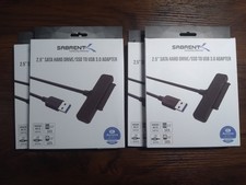 2.5" Sabrent SATA to USB 3.0 Adapter Lot of 4 - Used Only Once