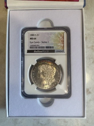 1880 Morgan Silver Dollar San Francisco MS64 NGC Uncirculated Business Strike
