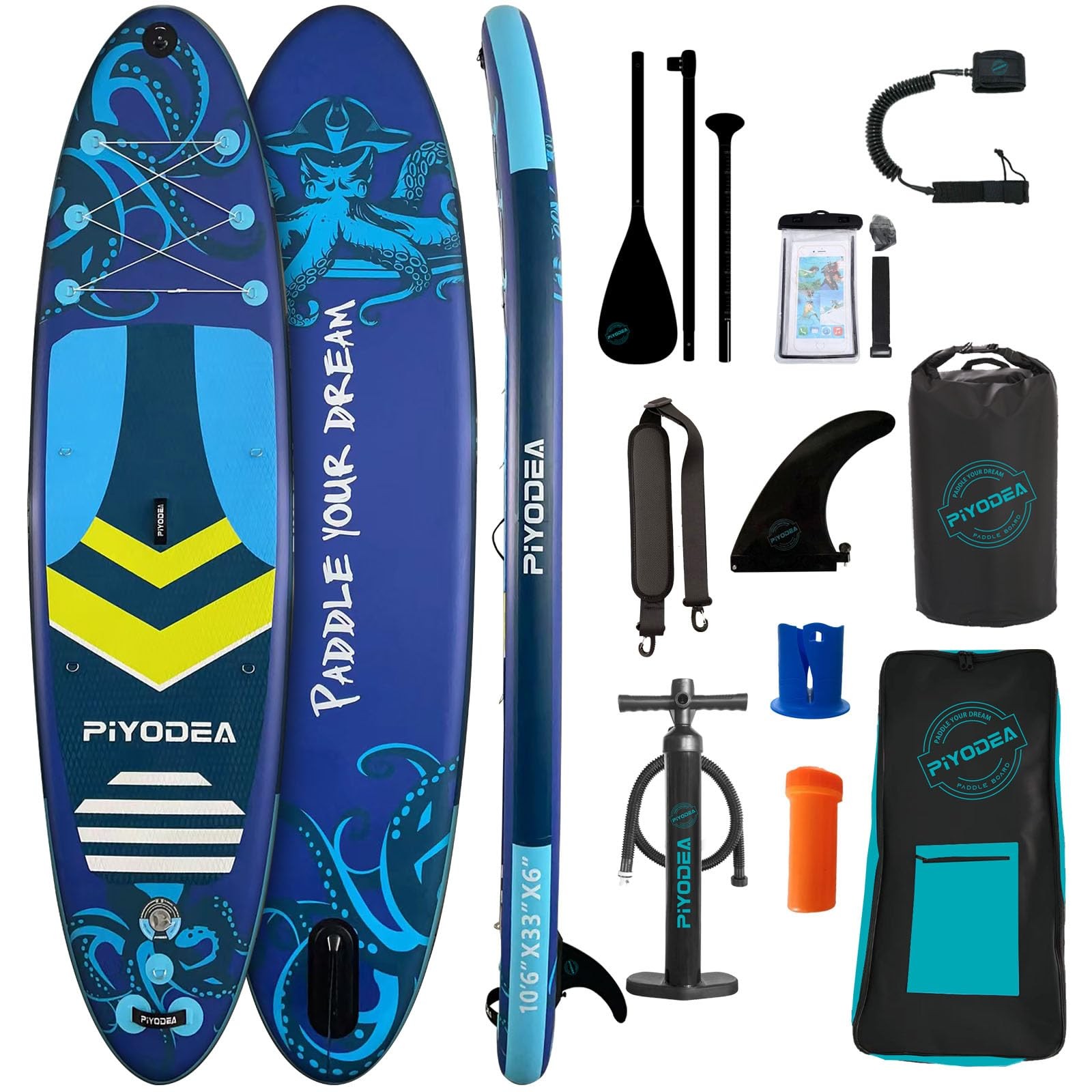 Inflatable SUP 10'6 Super Wide Stand Up Paddle Board