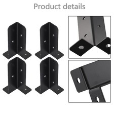 Adjustable Deck Post Base Brackets for Different Wooden Columns Pack of 4
