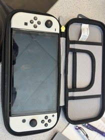 Nintendo - Switch OLED Handheld Console - 64GB Model: HEG-001 with White Joycons