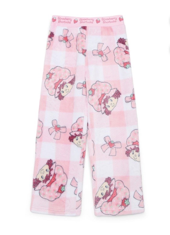 Strawberry Shortcake Girls Pink Sleep Bottom Pajamas Size Medium (7-8) NWT