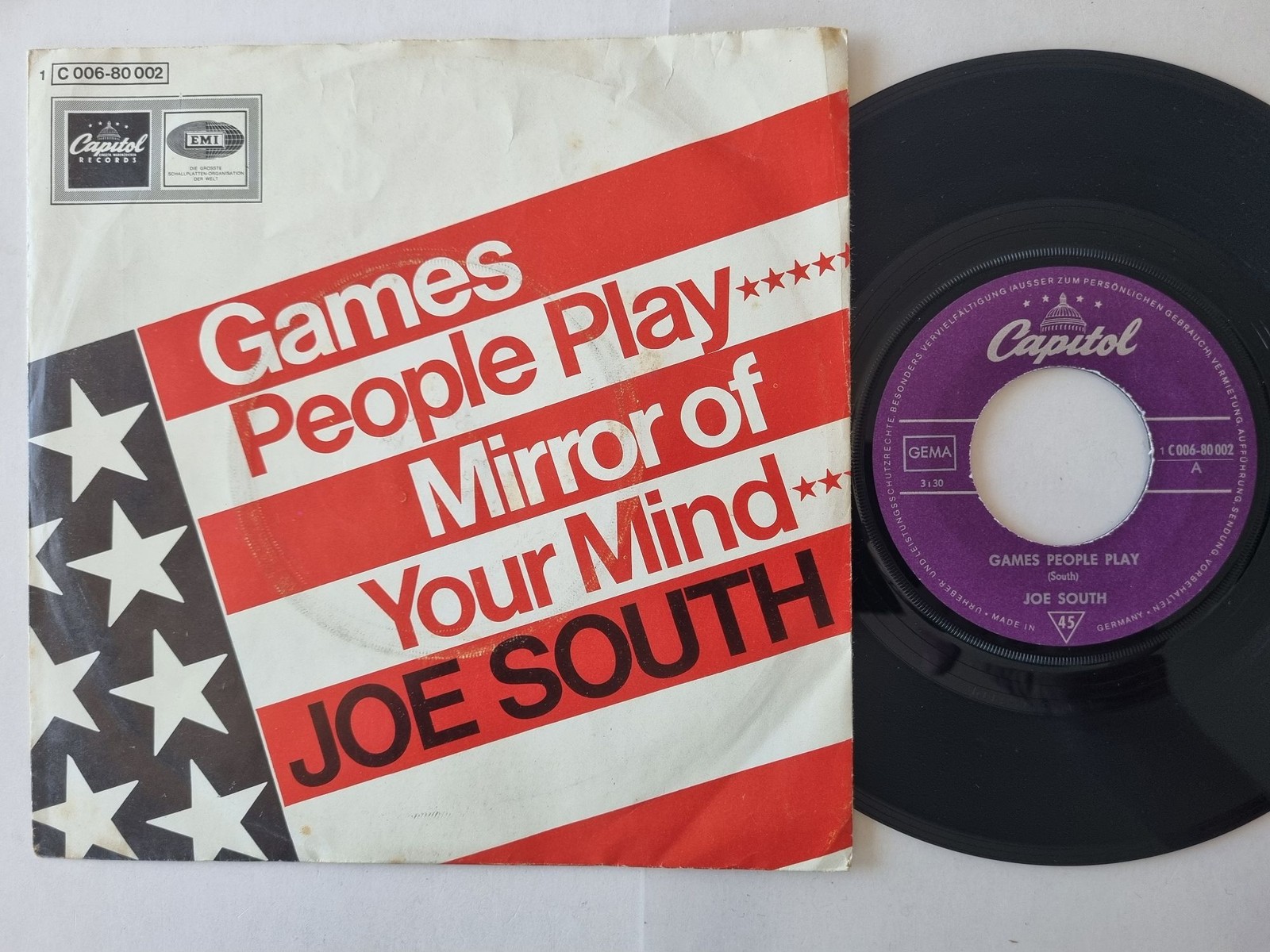Joe South - Games People Play 7'' Vinyl Germany