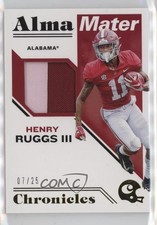 2020 Chronicles Draft Picks Alma Mater Materials Prime 7/25 Henry Ruggs III 14md