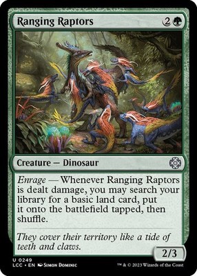 Ranging Raptors U Commander: The Lost Caverns of Ixalan Creature Dinosaur 249