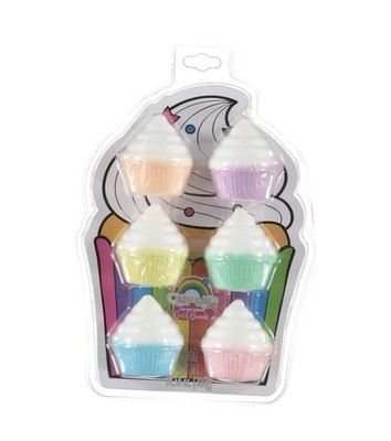 Cupcake Bath Bombs Scented, 6 Pack