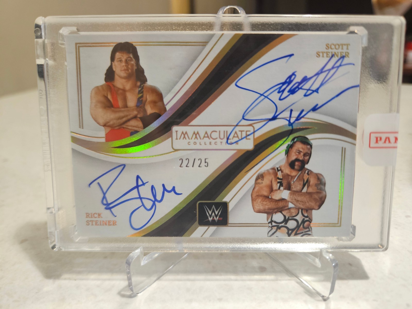 2023 Panini Immaculate WWE Scott & Rick Steiner Brothers #DA-STN Dual Auto /25