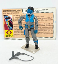 RARE 1985 GI JOE LAMPREYS complete TIGHT joints NICE paint File Card