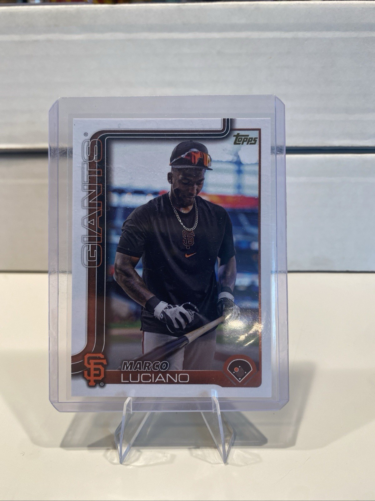 2025 Topps Series 1 Golden Mirror SSP Marco Luciano San Francisco Giants #156