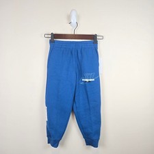 Nike Fleece Sweatpants Size 5 Court Blue Patches Just Do It Pockets