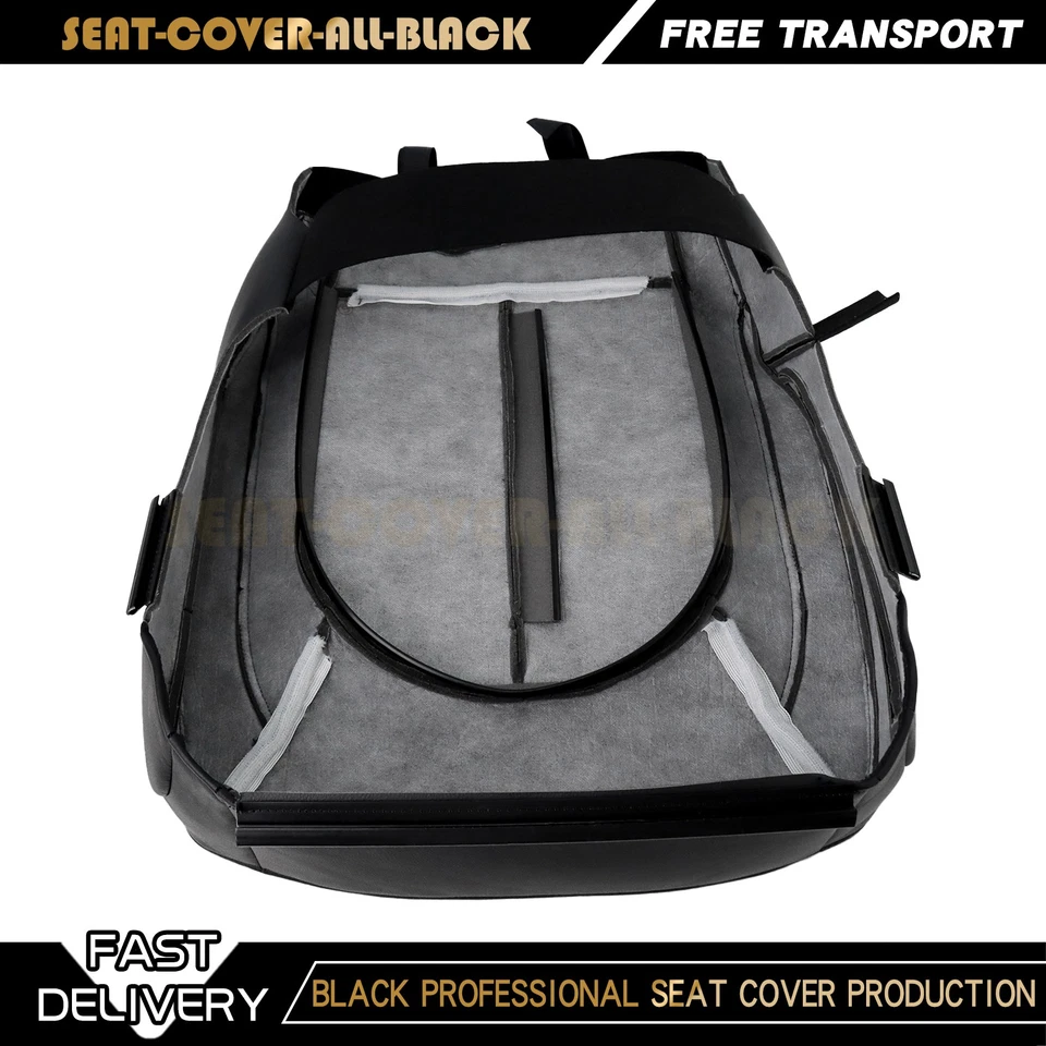 For 2017-2025 Chrysler Pacifica Driver Side Bottom Leather Seat Cover Black Foto 3 de 4