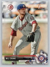 Wil Crowe 2017 Bowman Draft #BD-165 Washington Nationals