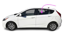 Fits: 2012-2017 Hyundai Accent 4D Hatchback Driver Rear Left Door Window Glass