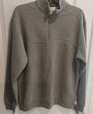 Columbia 1/4 Zip Pullover Gray Sz M
