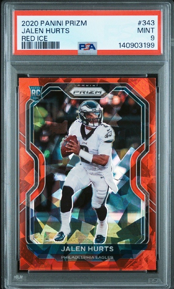 Jalen Hurts Panini Prizm #343 Red Ice
