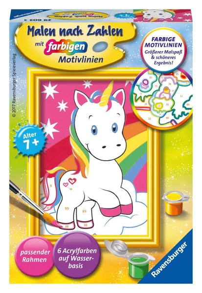 SüßEs Einhorn. Malen Nach Zahlen | Deutsch | Spiel | Creart Malen Nach Zahlen-image