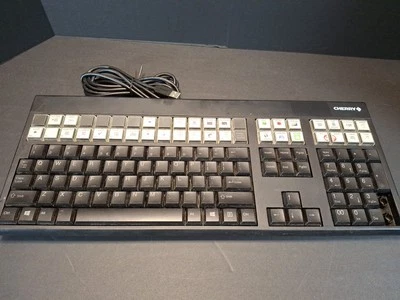 Cherry LPOS Wired USB Programable Keyboard G86-71400EUADAA READ DESCRIPTION K6 - image 1 of 4