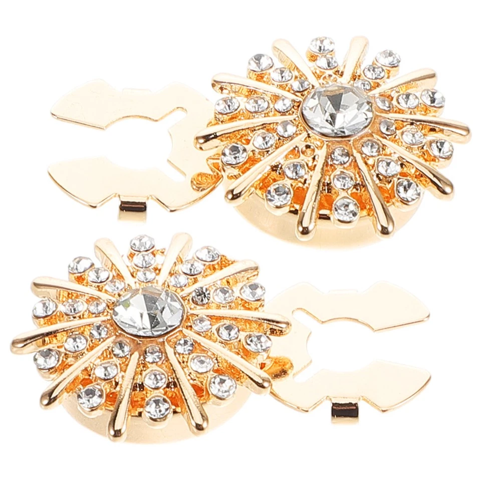  Hemd Manschettenknöpfe Knopf Abdeckung Damen Strassmanschettenknöpfe - Bild 2 von 4