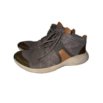 Timberland Flyroam Go Men's Sneaker 10 Gray Brown Round Toe Lace Up Casual Shoes