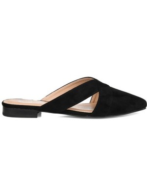 JOURNEE COLLECTION Womens Black Giada Almond Toe Block Heel Slip On Mules 10 M