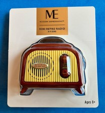 Modern Expressions Mini Retro Radio Fm Hi-fi Sound - New Sealed - Ships Free