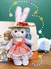 New Disney Spring strawberry Duffy Friend Stella Lou rabbit strape Plush Toy