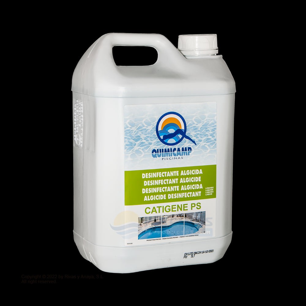 Algicida Catigene para piscinas 5 litros – Quimicamp