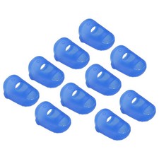 Finger Tips Anti Slip Fingertip, 10 Pack Silicone Finger Guard, Dark Blue