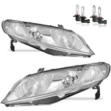 Pair Headlights For 2006 2007 2008 2009 2010 2011 Honda Civic Sedan 4dr Wbulbs Pair Headlights For 2006 2007 2008 2009 2010 2011 Honda Civic Sedan 4dr Wbulbs