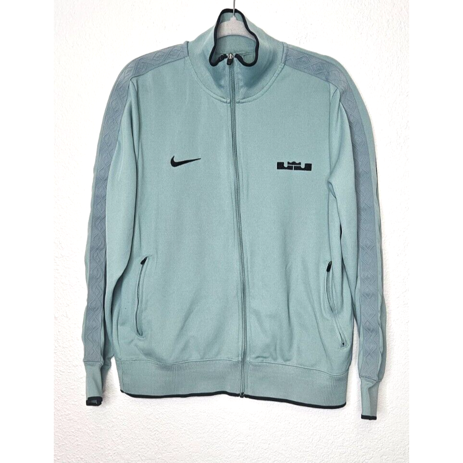 SACAI X NIKE Nike Uomo Lebron James Track Jacket XXL Seafoam Blu Full Zip Basket Active