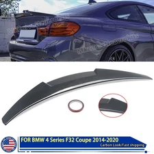 M4/V Style For 2013-2020 BMW 4 Series F32 2DR Carbon Look Trunk Spoiler Wing Lid