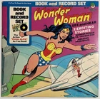 Wonder Woman Book and Record Set 1977 Peter Pan DC Comics Vintage Vinyl LP Clean