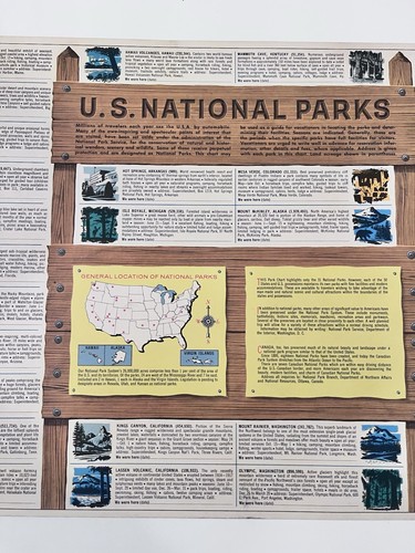 1955-1963 From CHEVY Schoolroom Office Workshop Nat'l Parks-Fire Safety-US Map - Picture 5 of 24