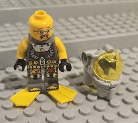 Lego Atlantis Diver 4 Minifigure atl018 7976 CMF Lot Rare Retired Lance Spears
